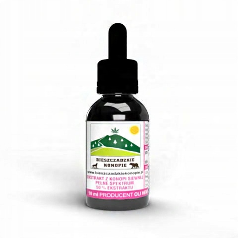 

Cbd Olejek konopny 50% ekstraktu 10 ml Pełne Spekt