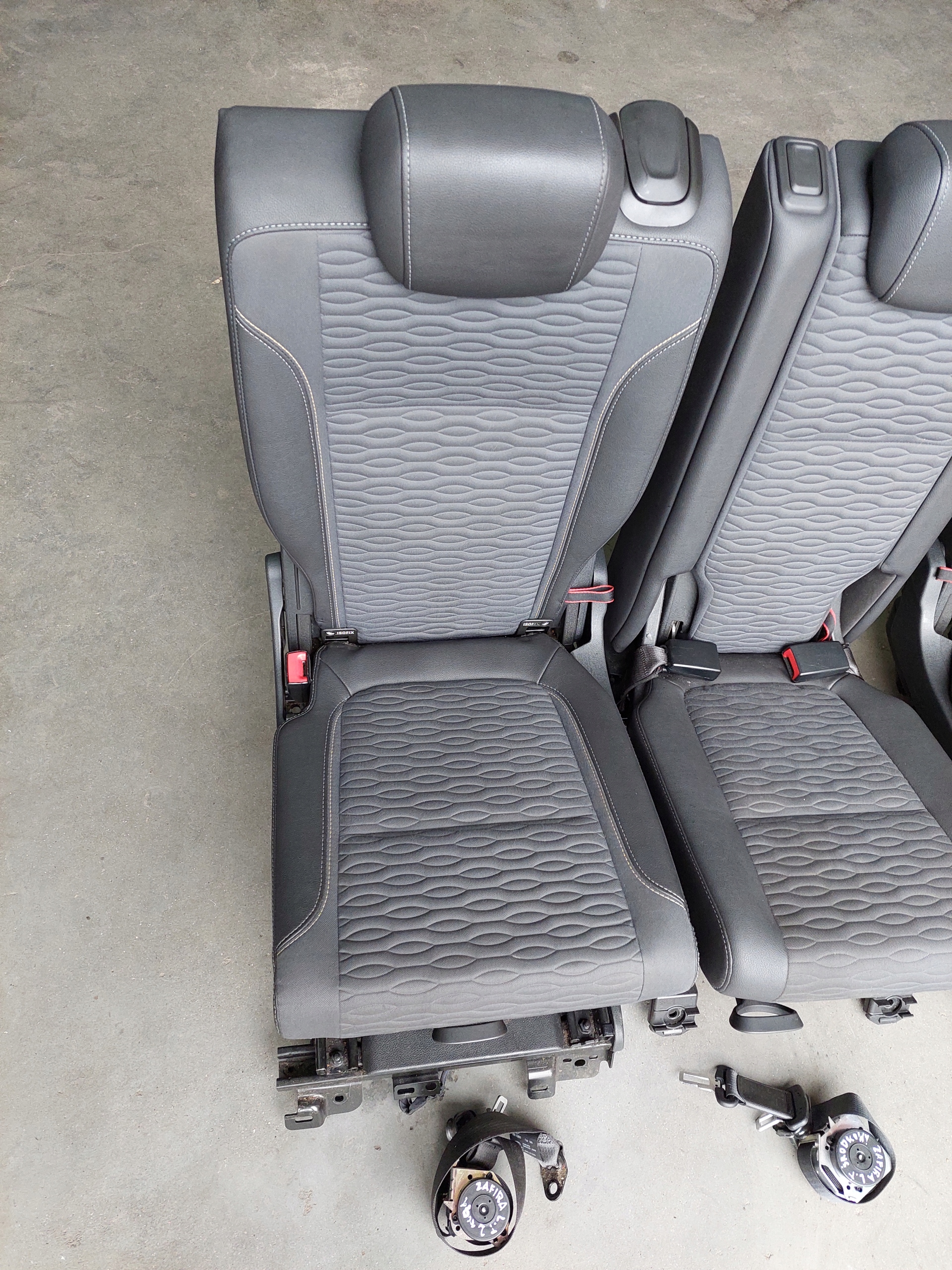 Sitz heck hinten Sitz II RZAD Gurten OPEL ZAFIRA C