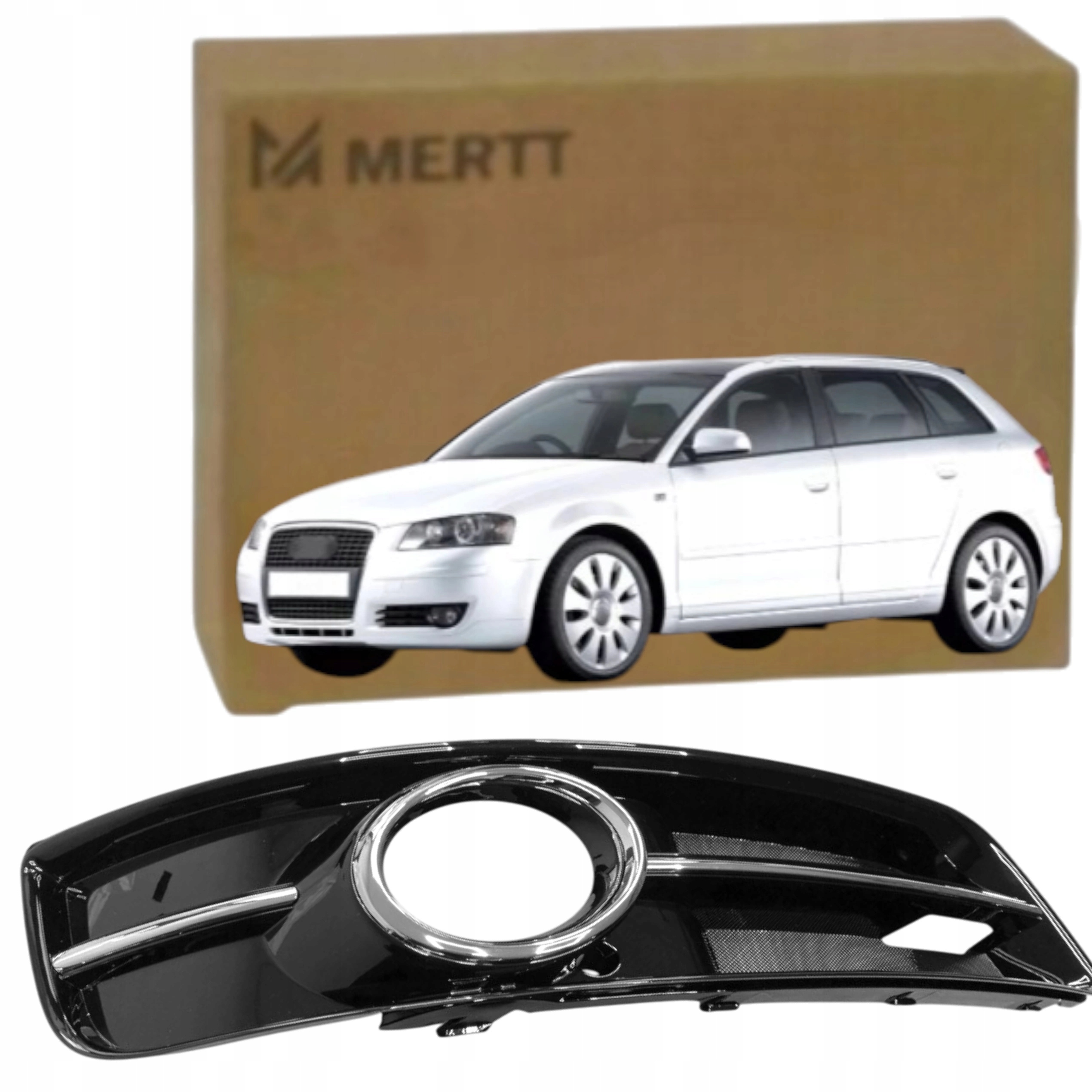 Mřížka Na Halogen atrapa krytka Audi A3 8P Lift 08-12 pravá