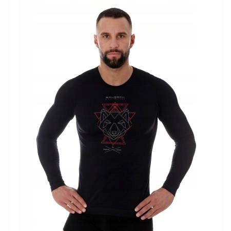 Brubeck Koszulka Męska Długi Rękaw Outdoor Wool Pro Merino XXL Wilk