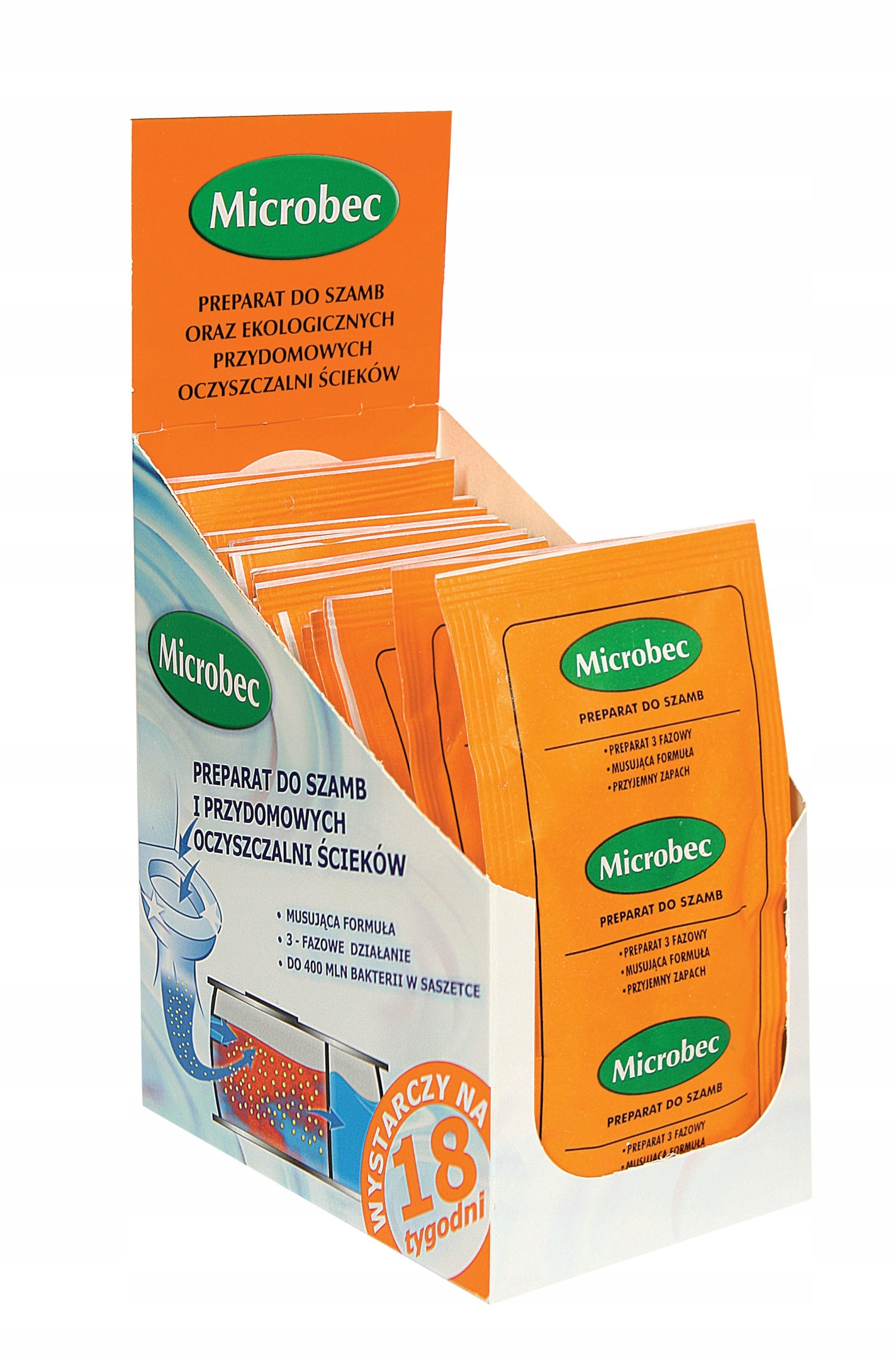 

Microbec Ultra Do Szamb Zapach Cytryny 18x25g