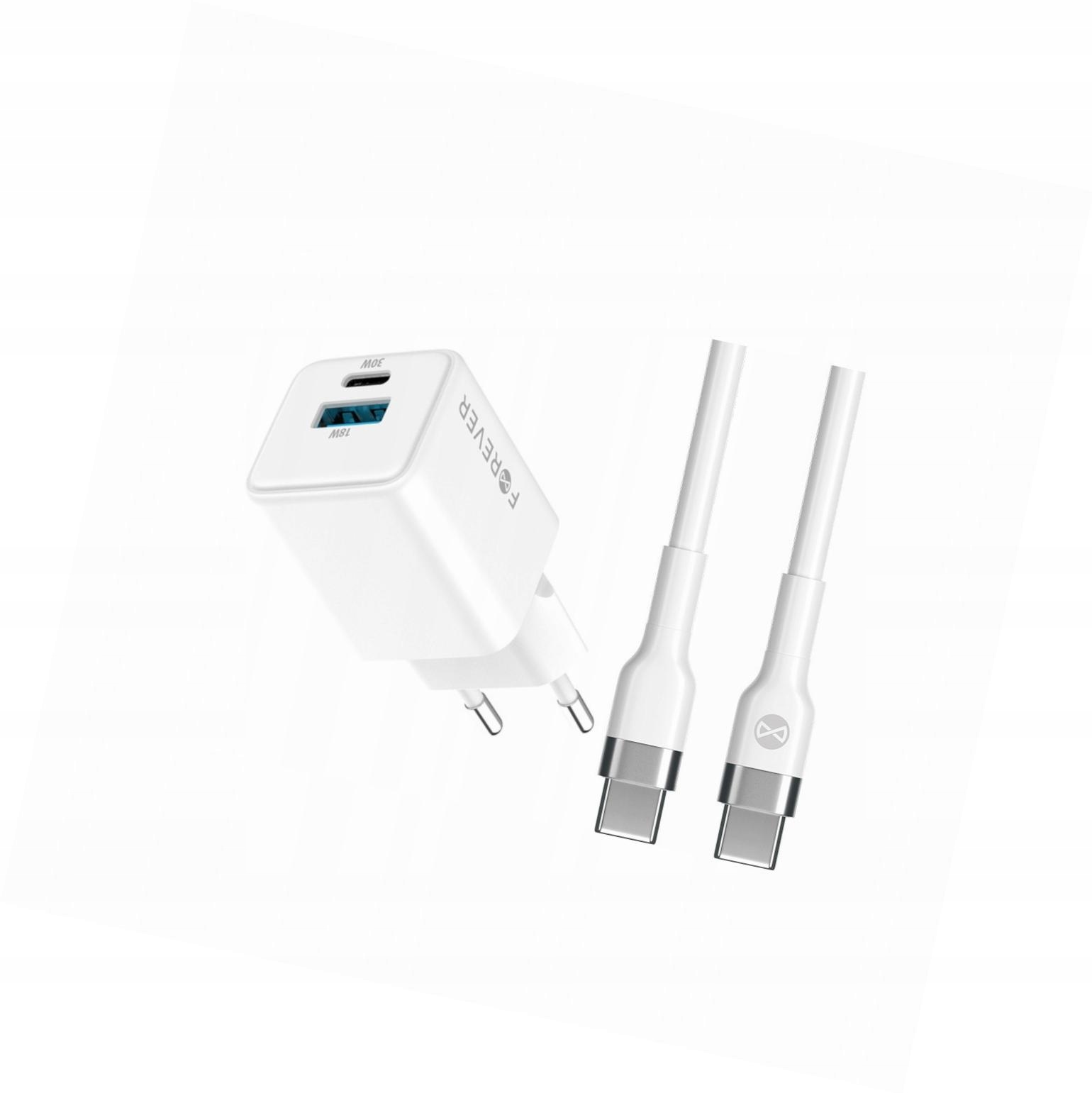 Szybka ładowarka GaN 30W Usb i Usb-c z kablem do Xiaomi Redmi Note 10S
