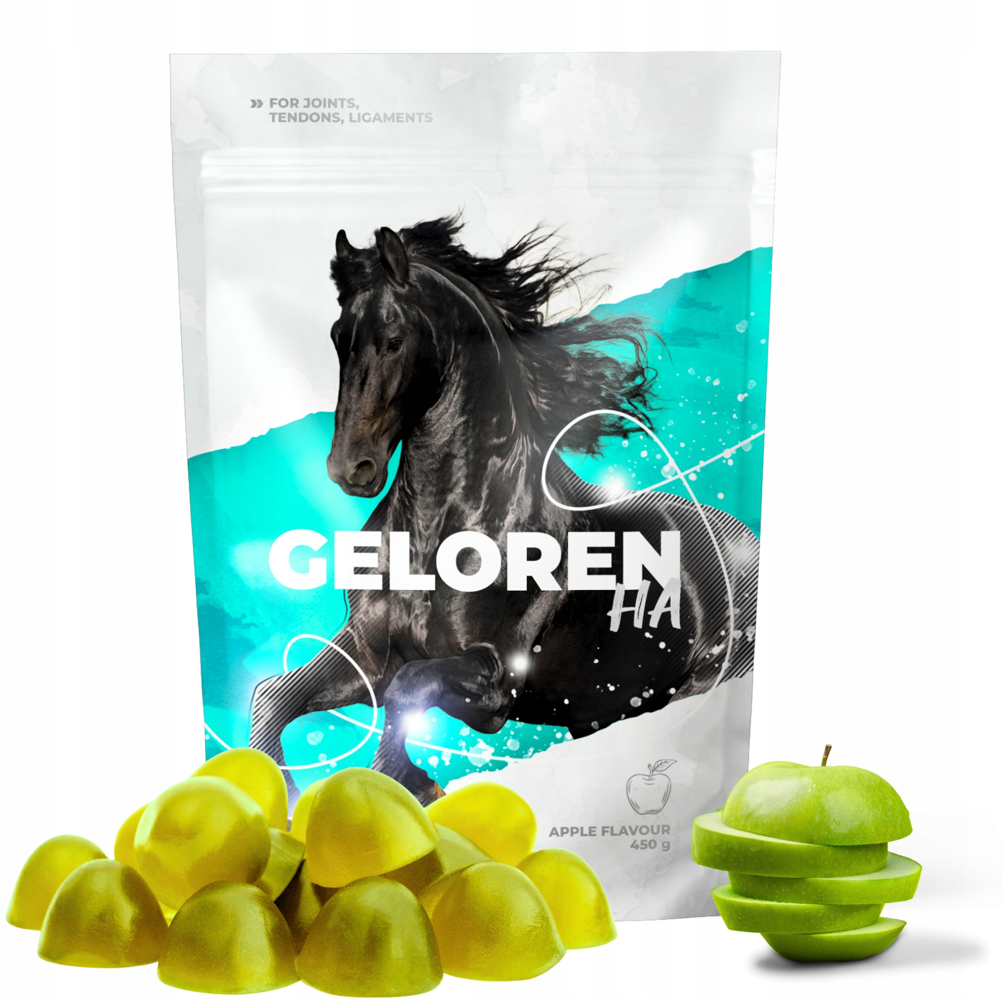 GELOREN HA DLA KONI - smak jabłkowy - saszetka 450g - 60 szt na stawy