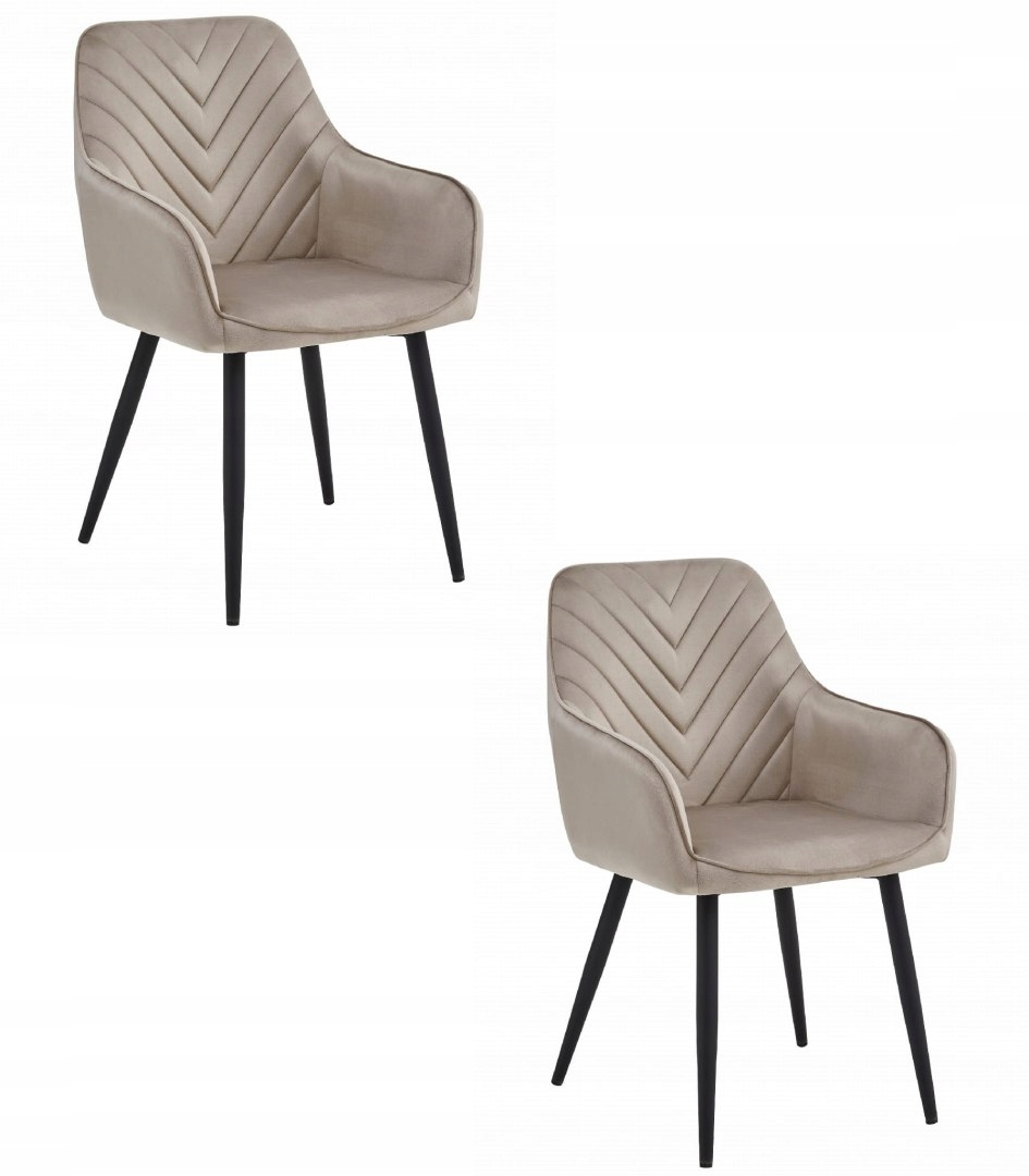 Jedálenské kreslo Nana Velvet, béžové