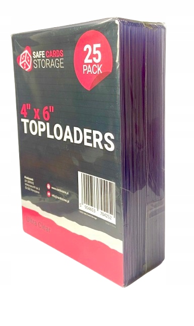 SAFE CARDS STORAGE Toploader Ultra Clear na karty XXL 4