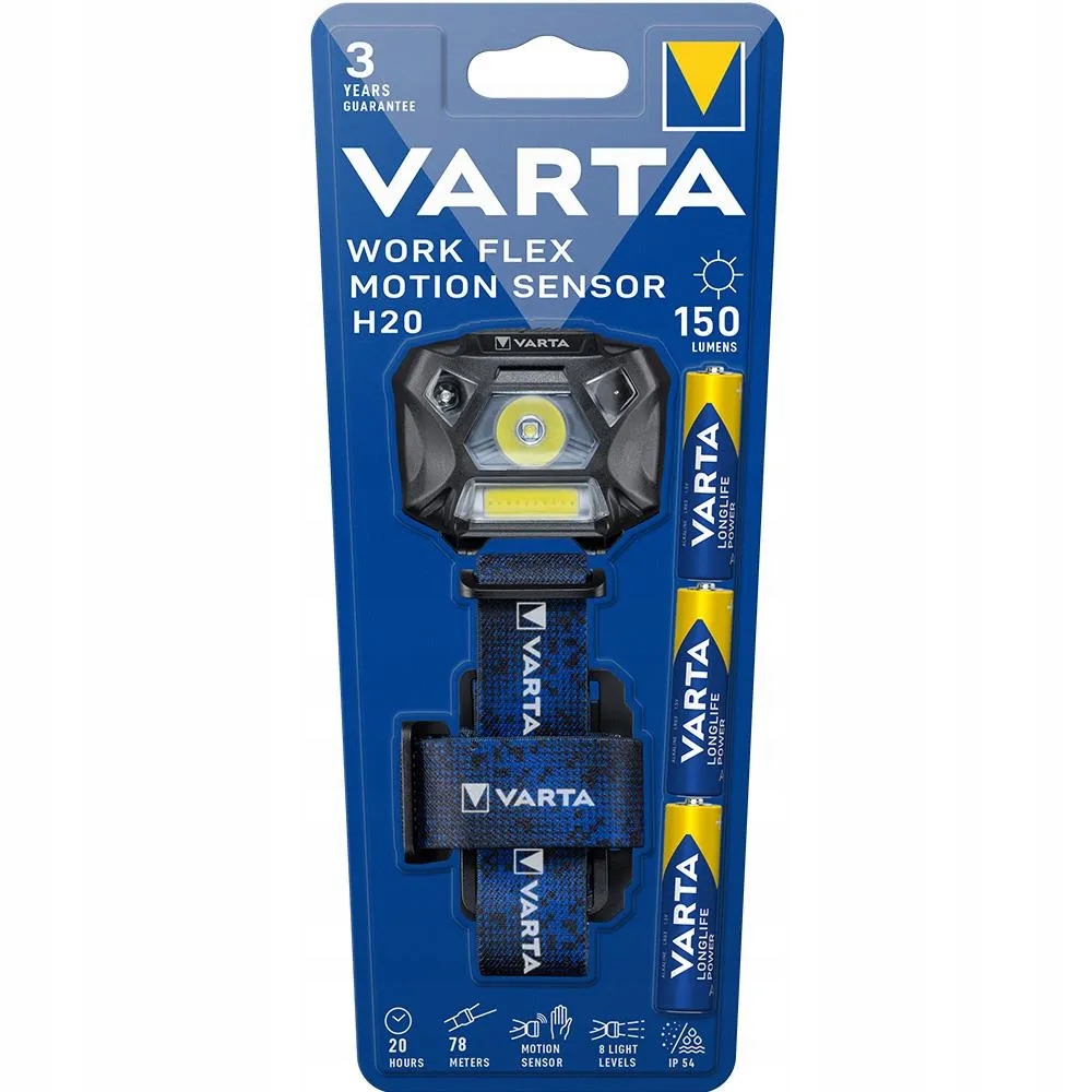 Latarka nagłowna Varta Work Flex Motion Sensor H20