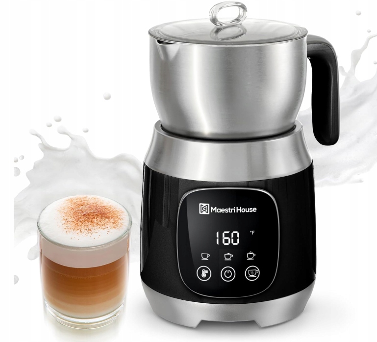 Elektrický Napěňovač Mléka 600 ml s regulací teploty a pěny 12 v 1