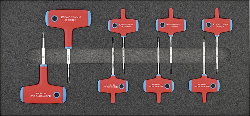 Nástrojový modul Pb Swiss Tools 2/3 Skrutkovače s priečnou rukoväťou Torx