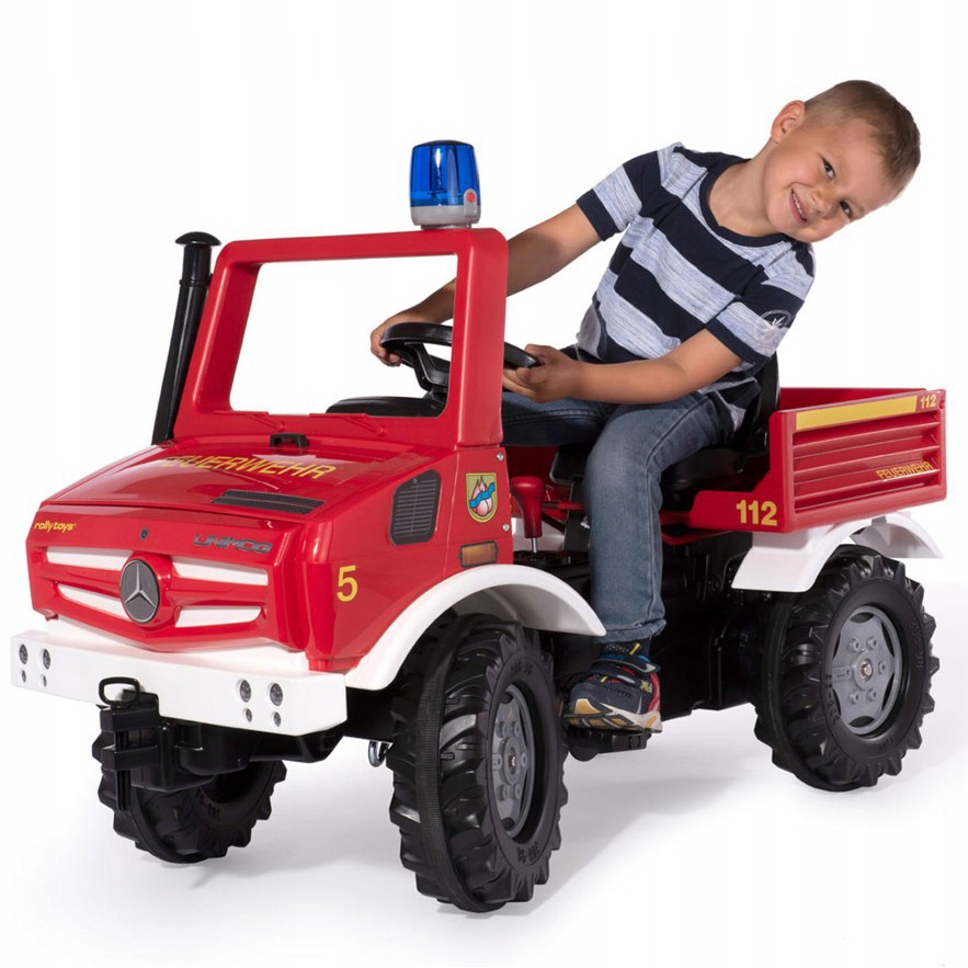 ВСАДНИК MERCEDES BENZ UNIMOG ROLLY TOYS АВТОМОБИЛЬ НА ПЕДАЛЯХ ОХРАННИК ЧЛЕН