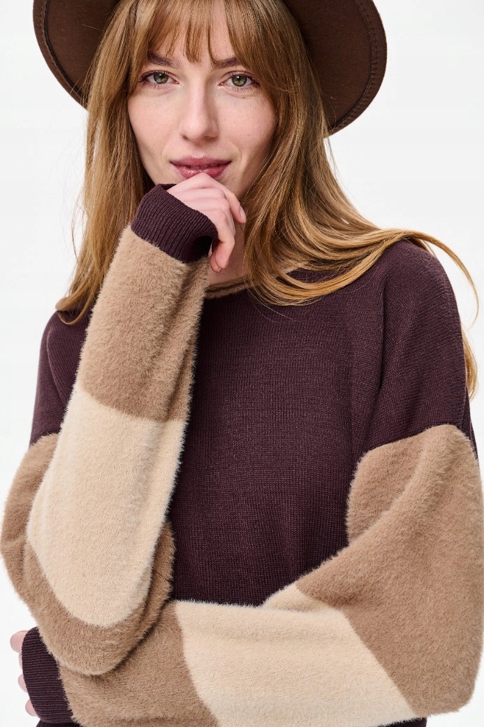 Dámský svetr Nora hnědý blue shadow vel. 36/38