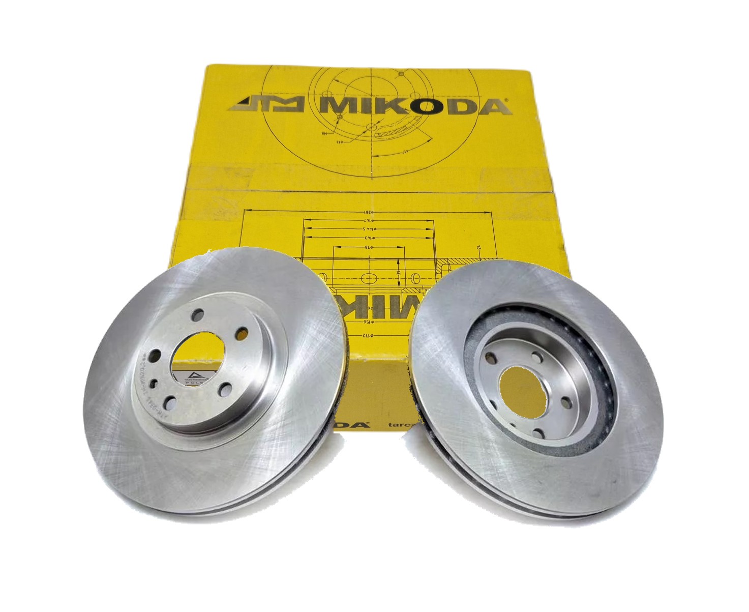 MIK1729 - Диски полные MIKODA передние RENAULT SCENIC 1,2 280mm