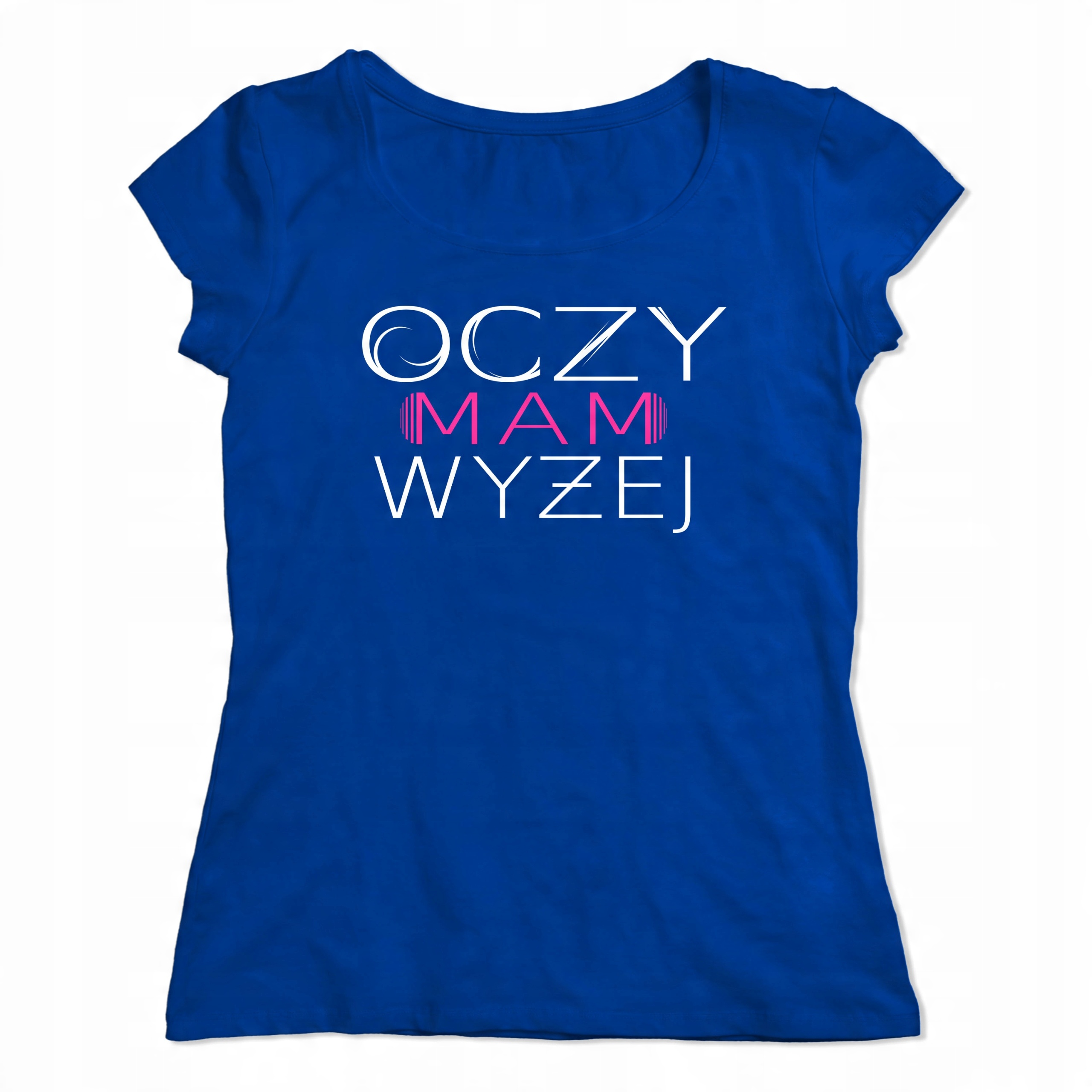 

Koszulka Z Nadrukiem Tshirt Oczy Mam Wyżej L
