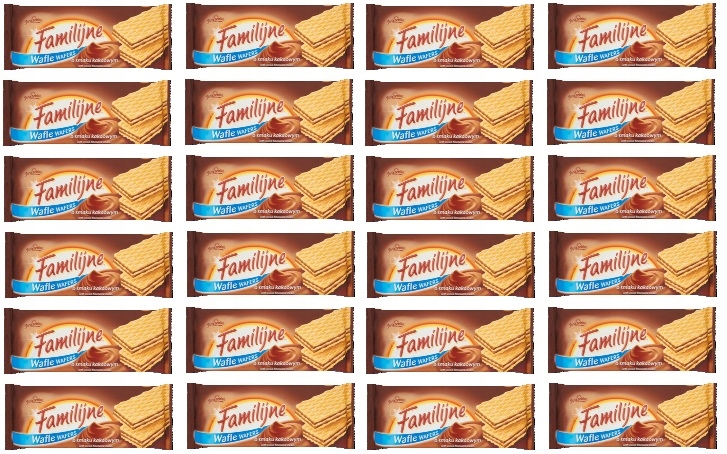 Levně 24 x 180 g Jutrzenka Rodinné kakaové oplatky Karton