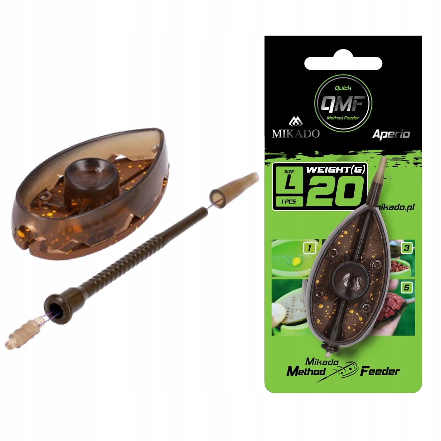 Koszyk do metody Mikado Aperio Qmf 20g x1 Quick Method Feeder