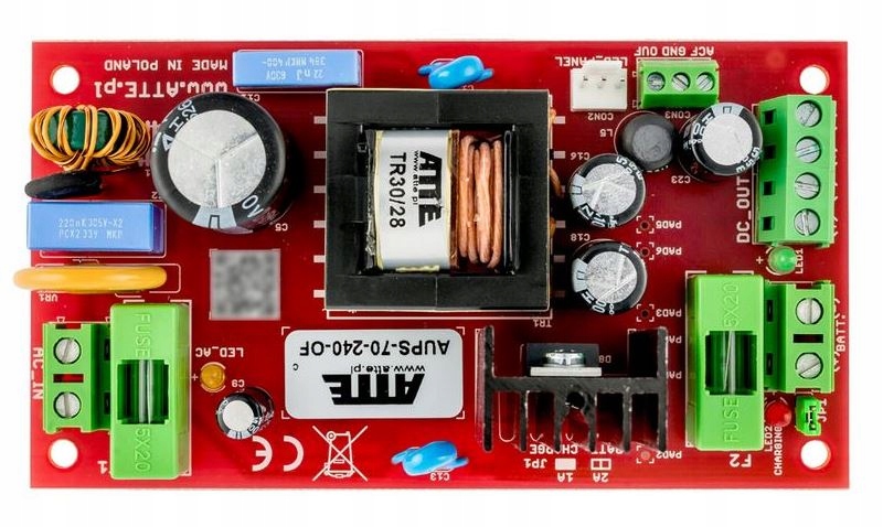 Napájací zdroj AUPS-70-240-OF Smps 24V 3A 72W Atte