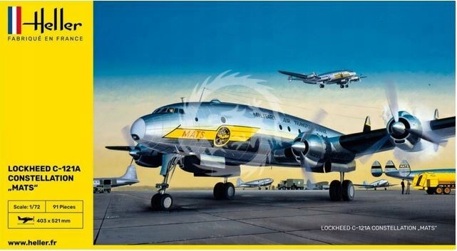 Lockheed C-121A Constellation "rohože" Heller 80382 1/72