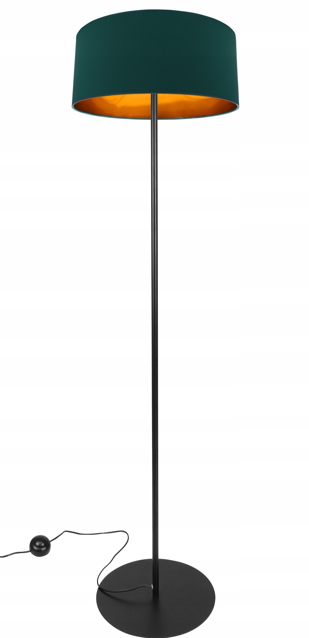 Stojacia Podlahová Lampa Tienidlo Zlatá moderná