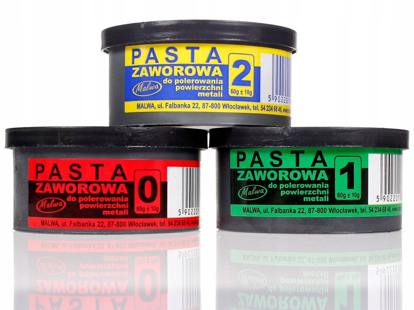 

Zestaw Past Do Docierania Zaworów Pojemnik 3X60g