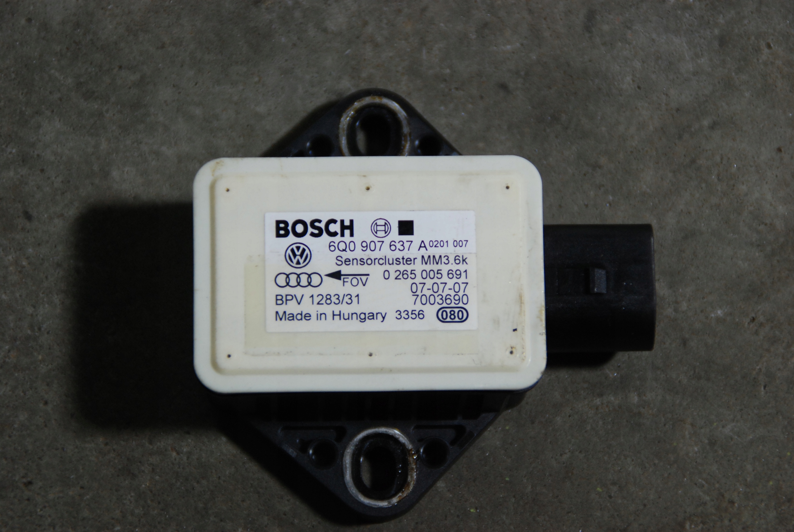 6Q0907637A - Модуль датчика ЕСП Ауді А6 К6 6к0907637а 0265005691