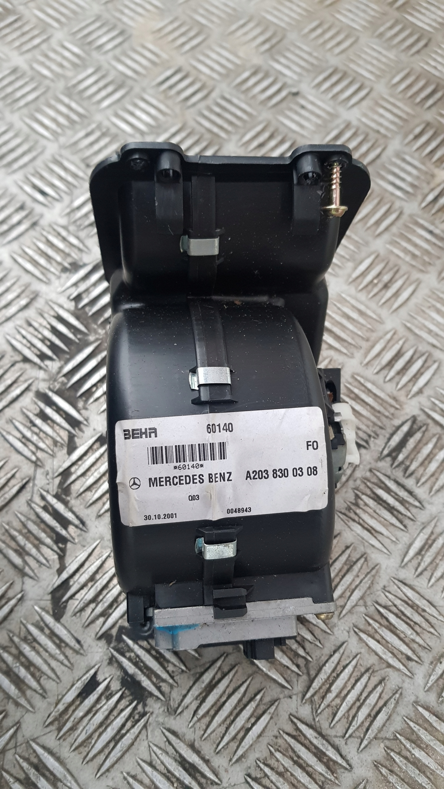 MERCEDES W203 heating air conditioning devices rear A2038300308