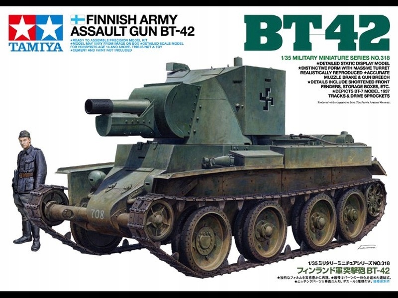 1/35 finské armádní útočné dělo BT-42 Tamiya 35318