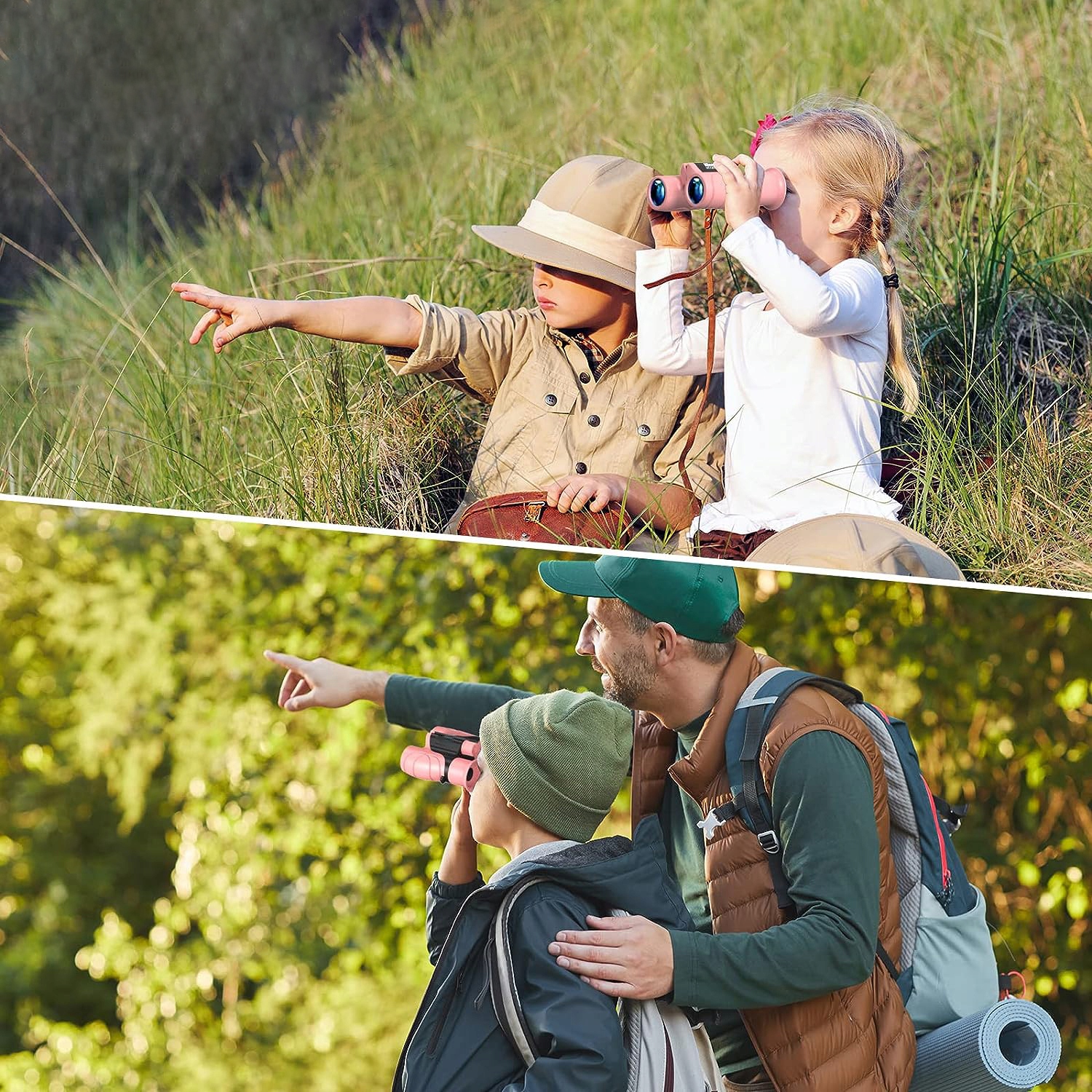 LORNETKA ZEWNĘTRZNA O WYSOKIEJ ROZDZIELCZOŚCI DLA DZIECI 8X21 Z ŚCIERECZKĄ Model LORNETKA 8x21
