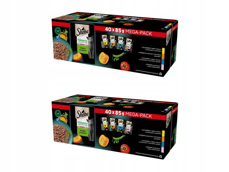 Karma dla kota Sheba Nature Collection 2 x (40 x 85 g)