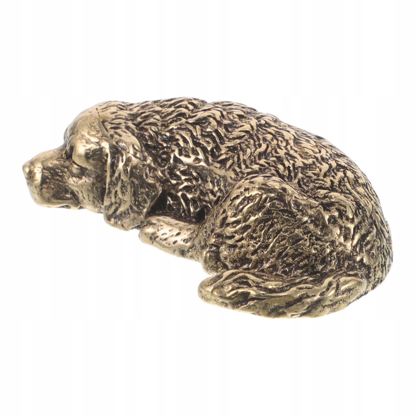 Antyczna Mosiężna Figurka Golden Retriever Do Dekoracji Domu