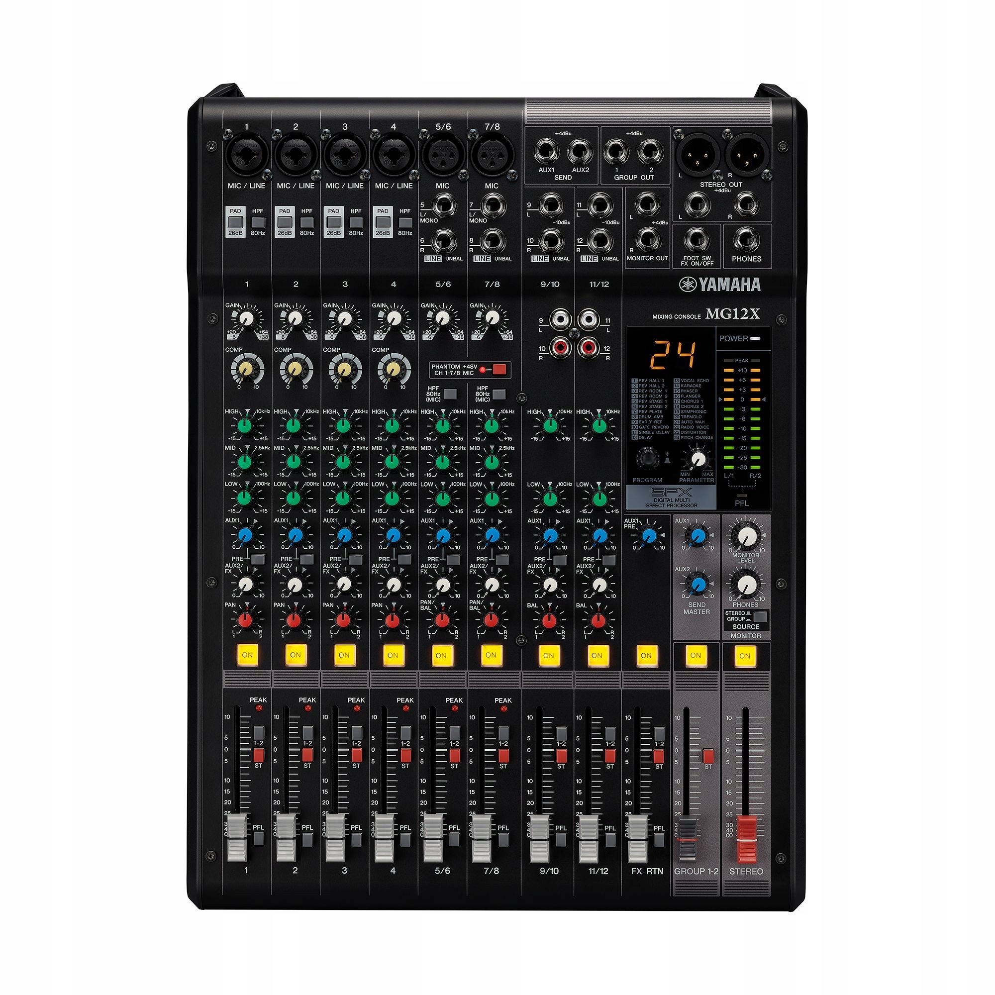 Yamaha MG12X CV Analogový Audio Mixážní Pult