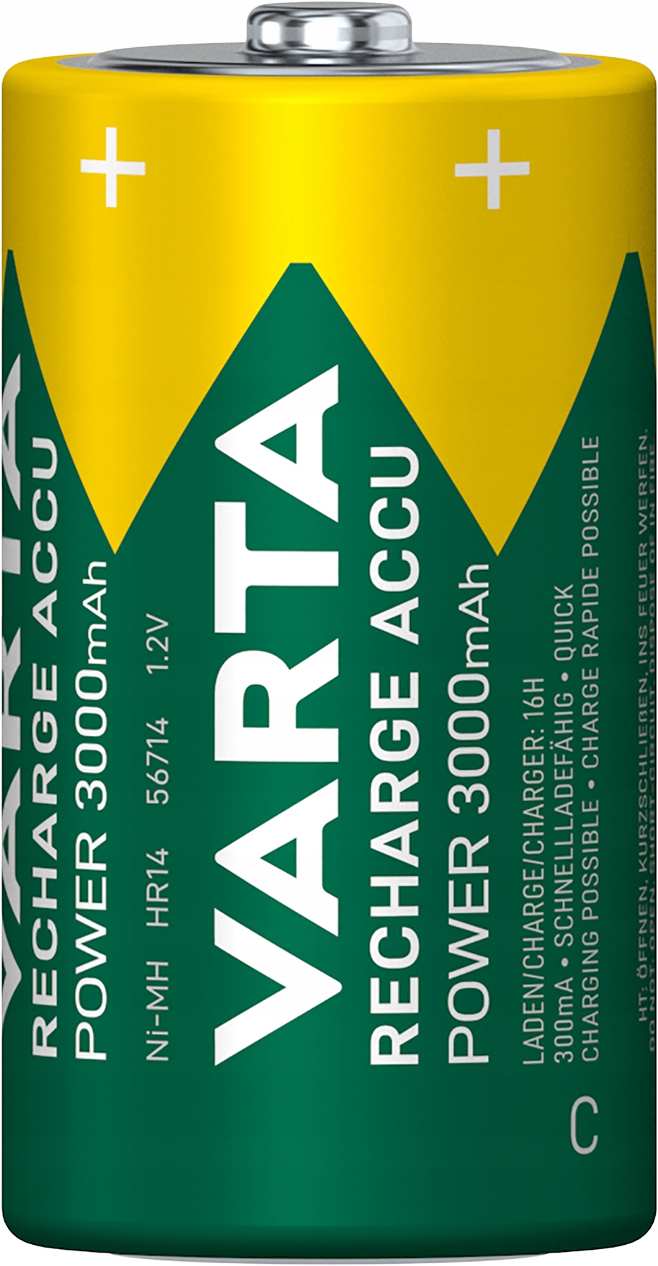 

Akumulatorki baterie Varta R14 C 3000mAh R2U 1 szt