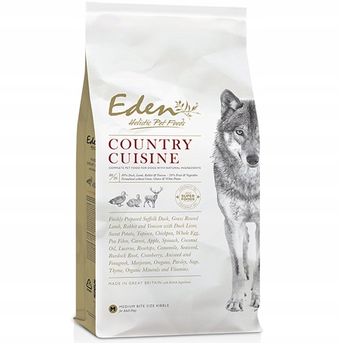 Eden Country Cuisine Duże Rasy M Sucha karma dla psa 2kg