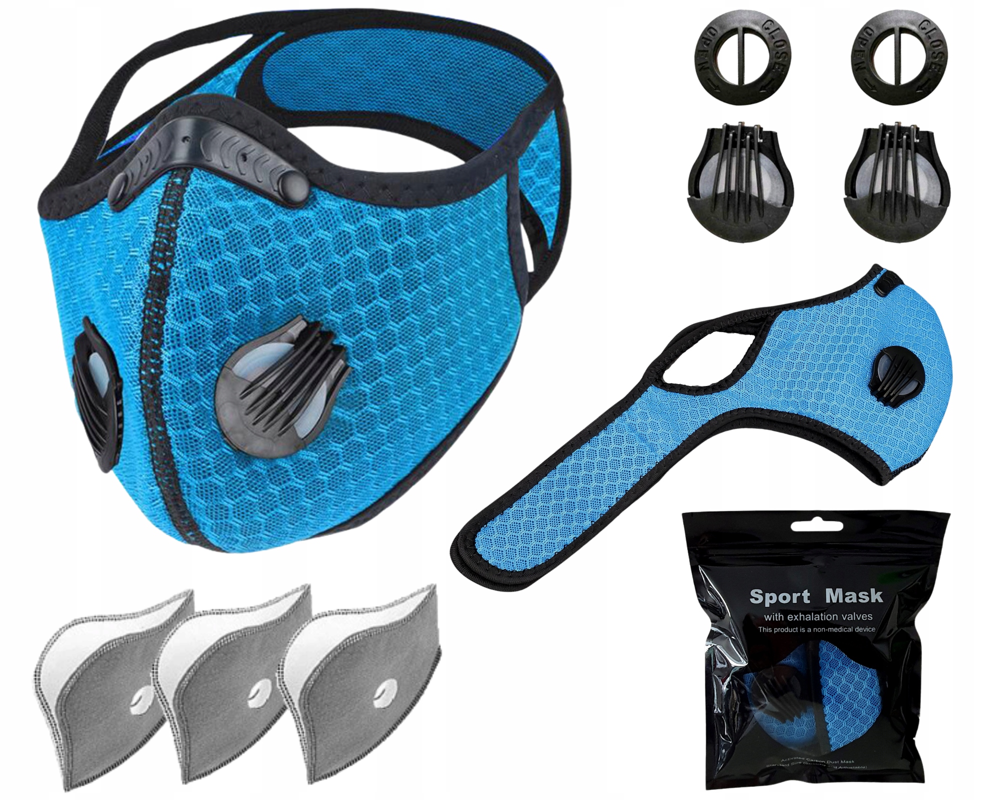 

Maska maseczka Antywirusowa Antysmogowa 3 Filtry