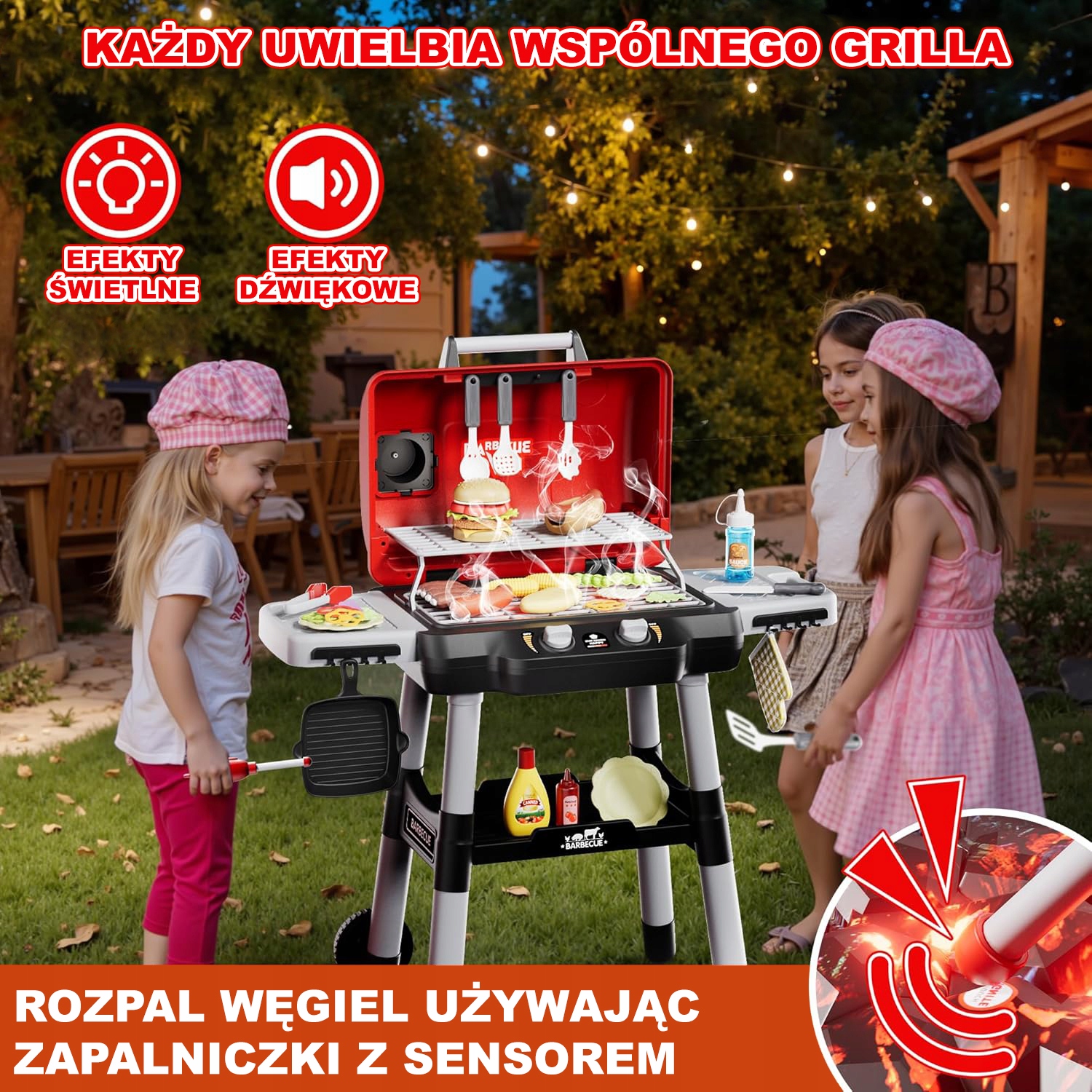 ГРИЛЬ GARDEN KITCHEN XL ІНТЕРАКТИВНИЙ ПОРТАТИВНИЙ ЕЛЕКТРИЧНИЙ СВІТЛОДІОДНИЙ ГРИЛЬ AKC WOOPIE серії 55181