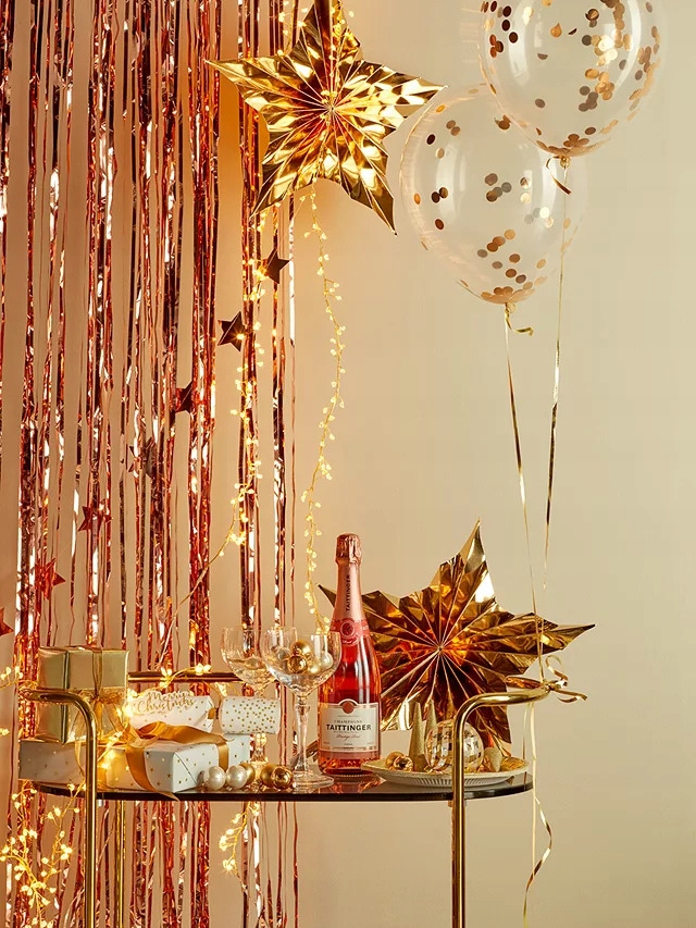 Balony z KONFETTI różowe złoto BEZBARWNE 5szt 30cm Marka Blask