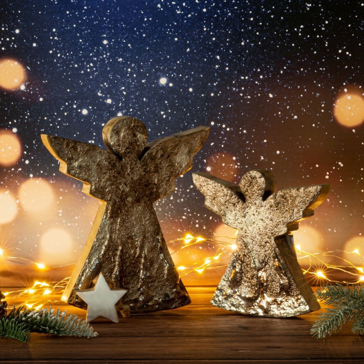 ANIOŁ FIGURKA NA ŚWIĘTA 12 CM OZDOBA ŚWIĄTECZNA Marka Eurofirany
