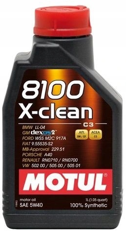

Olej Silnikowy 5W-40 8100 X-clean C3 Motul 1L