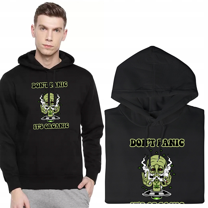 Pohodlná pánská mikina Klokanka Weed XXL Spousta Vzorů