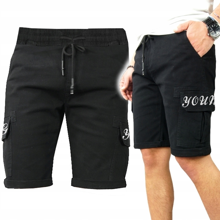 

Spodenki Jeans Czarne Wygodne Mocne stretch - XL