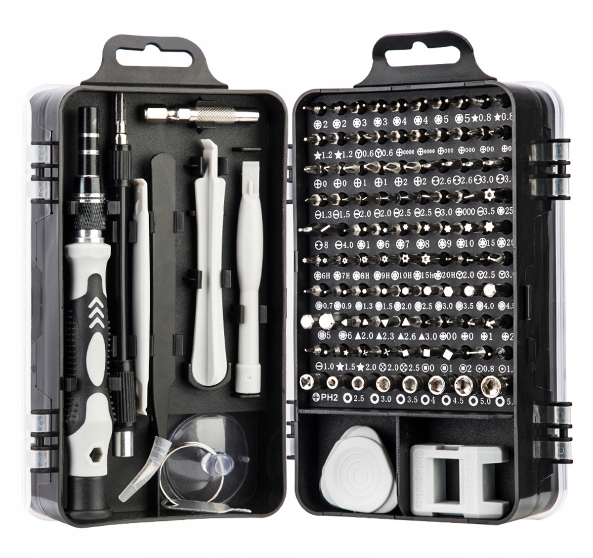 ZESTAW 115 NARZĘDZI OTWIERAKI WKRĘTAKI BITY NA PREZENT DLA MAJSTERKOWICZA