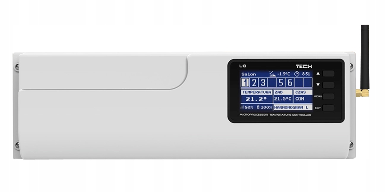 LISTWA STEROWNIK OGRZEWANIA PODŁOGOWEGO TECH L-8e Rodzaj elektryczne