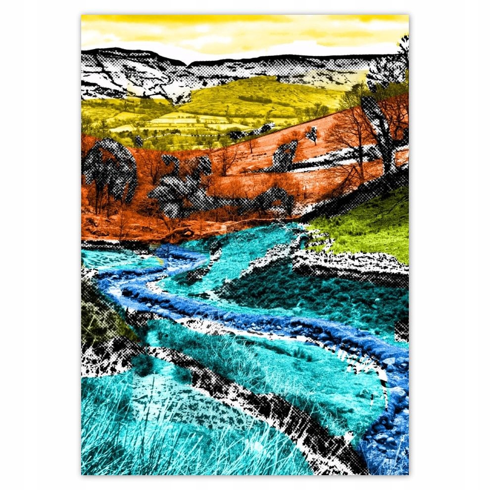 

Naklejki 50x70 Pejzaż w stylu komiksowym