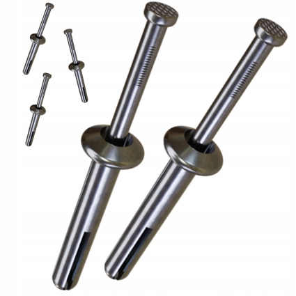 Sada 2x Stalco Rozpěrná hmoždinka kovový na zatloukání 5,7x65 mm 100 Ks