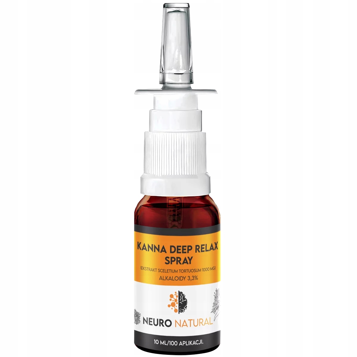 Spray Kanna Deep Relax 3.3% alkaloidów zmniejsza Stres zwiększa Skupienie