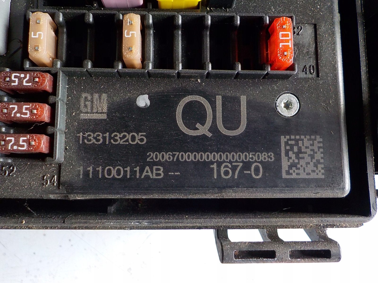 OPEL ASTRA J module BSI UCH 13313205 QU