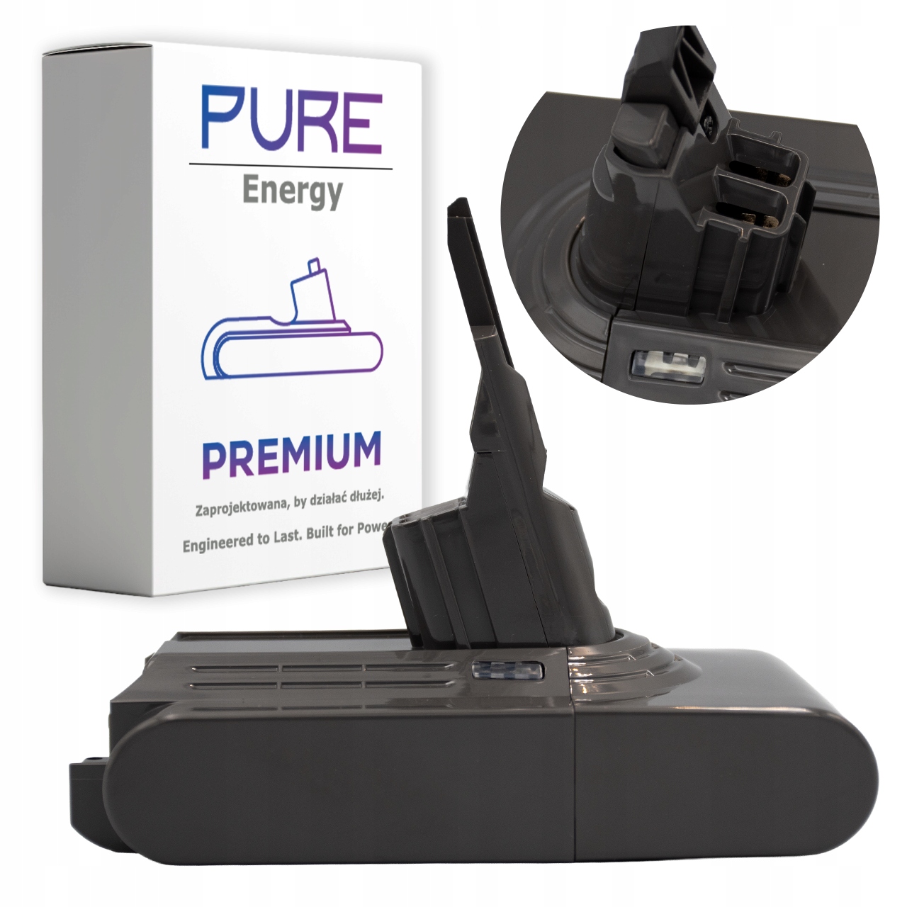 Akumulátor Baterie pro vysavač Dyson V8 SV10 SV25 Pure 21.6 V 3000 mAh