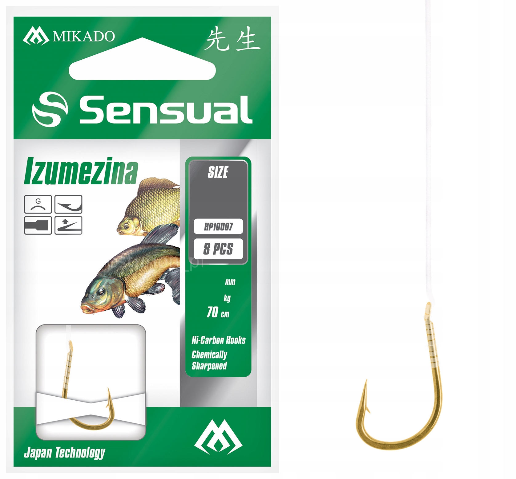 Przypony Wiązane Sensual Izumezina nr 6 G żyłka: 0.20mm/70cm op.8sz