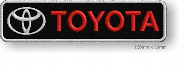 

Naszywka termo Toyota haft 120x30 mm tuning