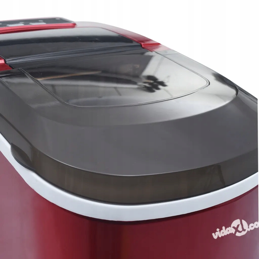 Kostkarka do lodu, czerwona, 2,4 L, 15 kg/24 h Moc 112 W