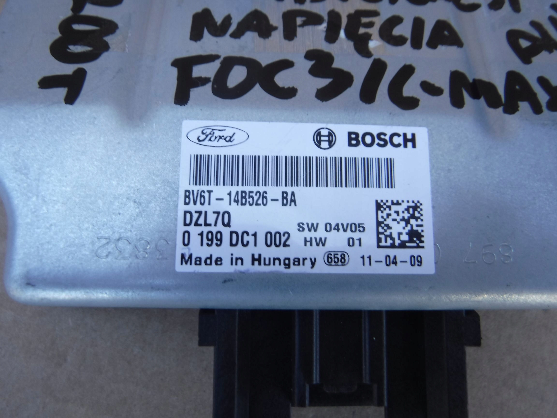 MODUŁ STABILIZACJI NAPIĘCIA FORD FOCUS MK3 Numer katalogowy części BV6T-14B526-BA