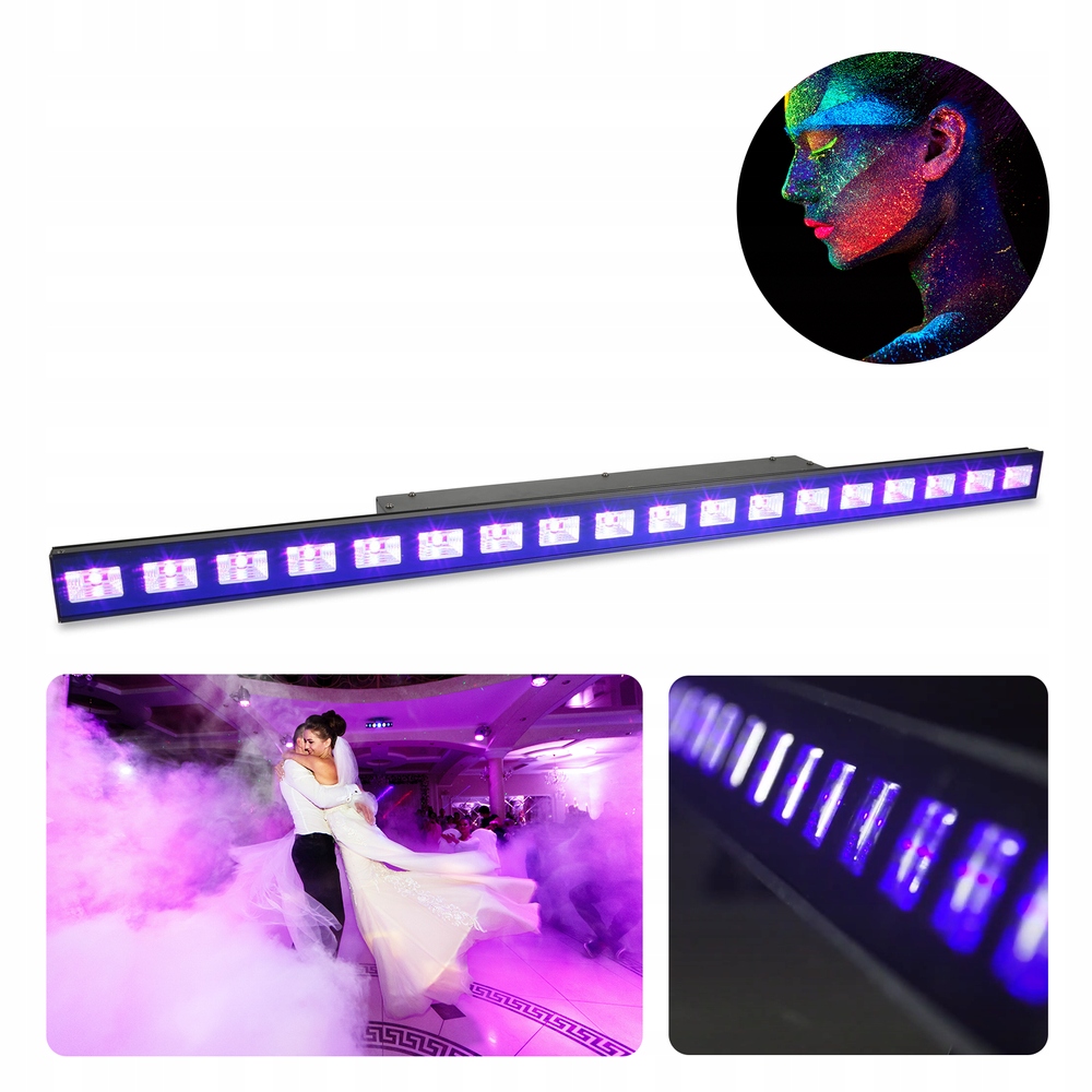 Belka Led Bar Uv BeamZ LCB48 6 Segmentów DMX Iec